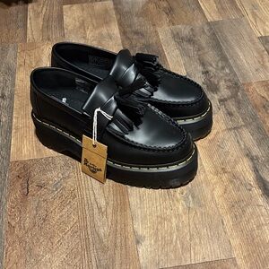 Dr. Martens Black Adrian Tassel Loafers